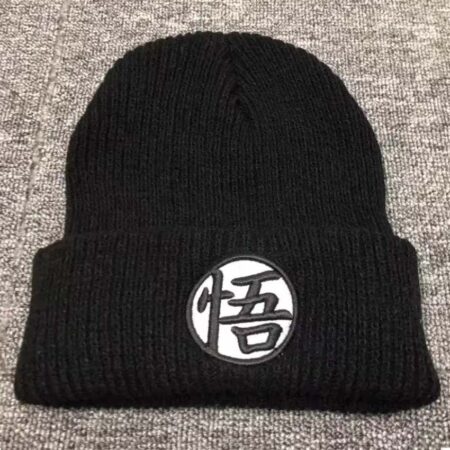 Czapka zimowa Dragon Ball - Kanji (czarna)