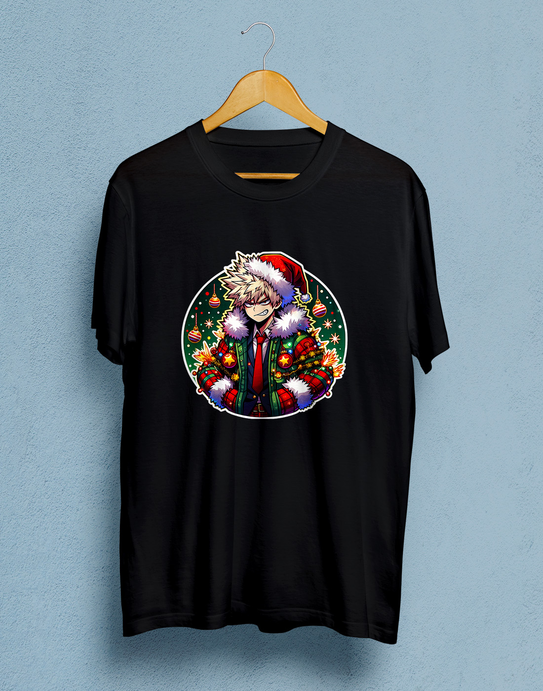 Koszulka Świąteczna - Boku no hero Academia Katsuki-Bakugo