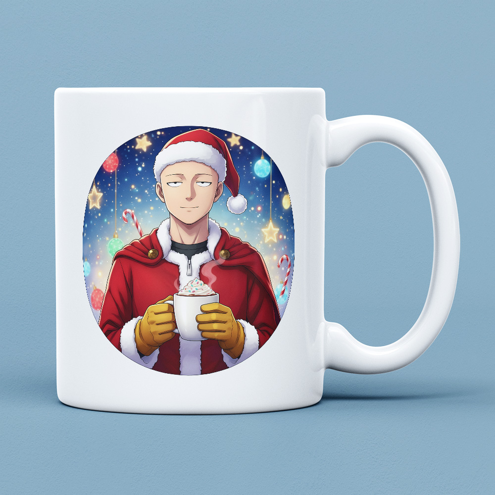 Świąteczny Kubek - Saitama