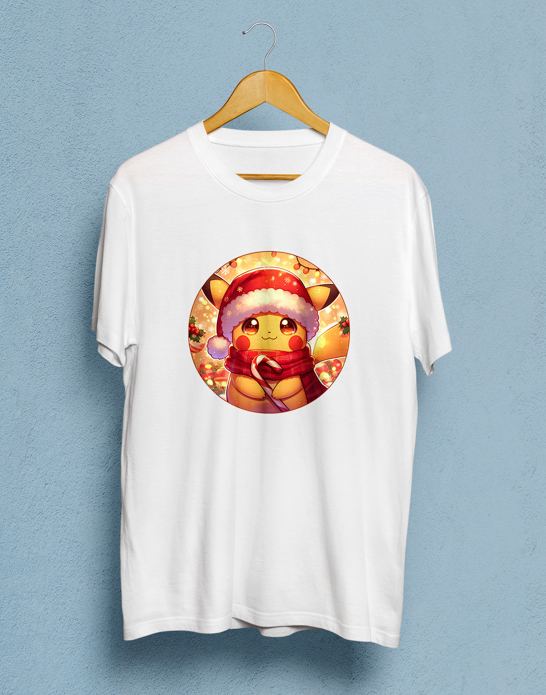 Koszulka Świąteczna - Pokemon Pikachu - obrazek 2