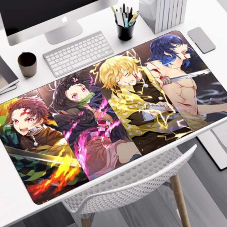 Podkładka na biurko Demon Slayer - Tanjiro x Nezuko x Zenitsu x Inosuke